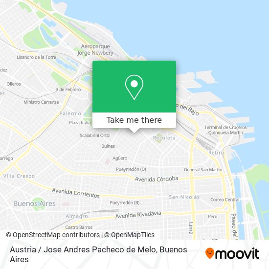 Austria / Jose Andres Pacheco de Melo map