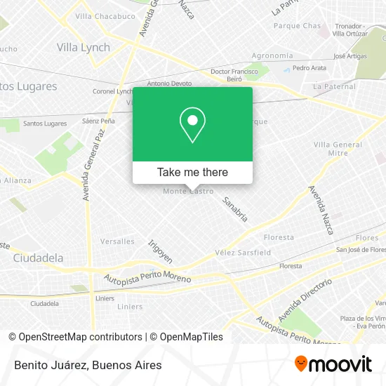 Mapa de Benito Juárez