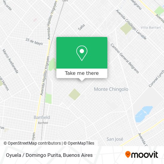 Oyuela / Domingo Purita map