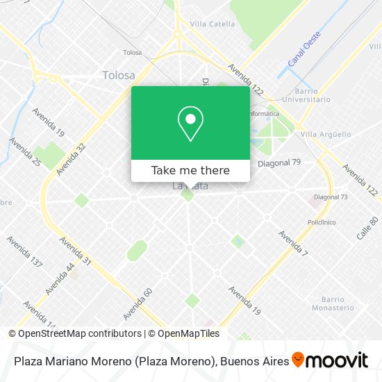 Plaza Mariano Moreno (Plaza Moreno) map