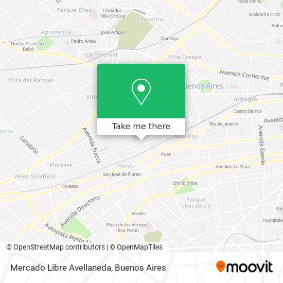 Mercado Libre Avellaneda map