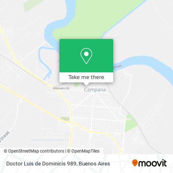 Doctor Luis de Dominicis 989 map