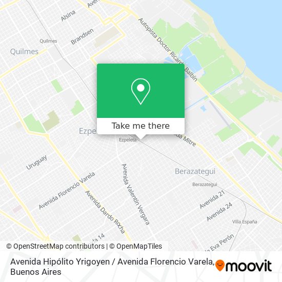 Avenida Hipólito Yrigoyen / Avenida Florencio Varela map