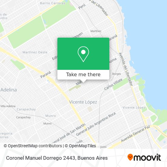 Mapa de Coronel Manuel Dorrego 2443