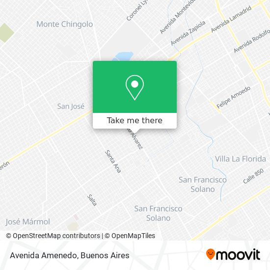 Avenida Amenedo map