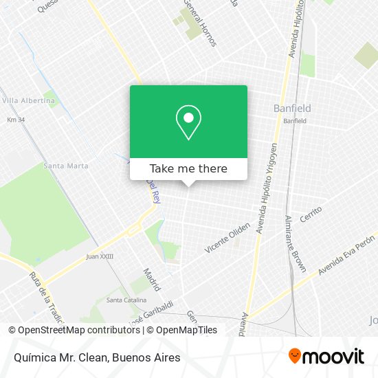 Química Mr. Clean map