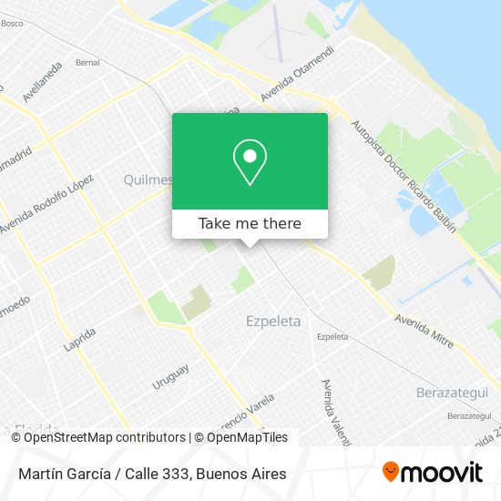 Martín García / Calle 333 map