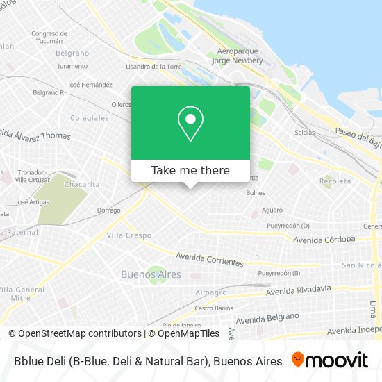 Mapa de Bblue Deli (B-Blue. Deli & Natural Bar)
