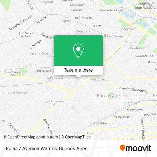 Rojas / Avenida Warnes map