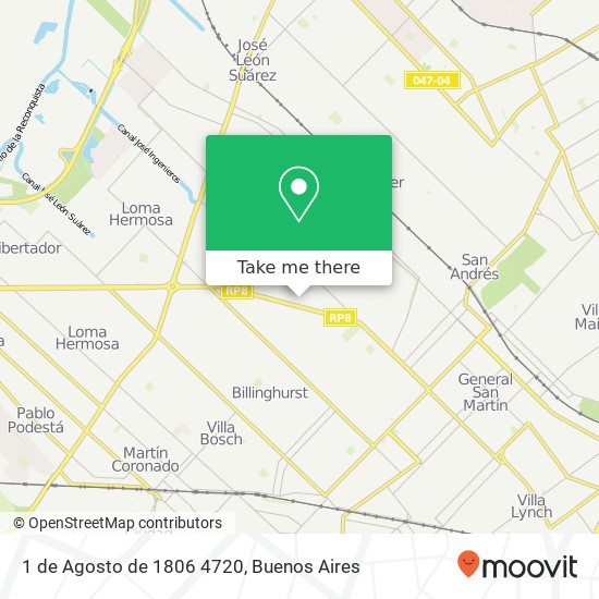 1 de Agosto de 1806 4720 map