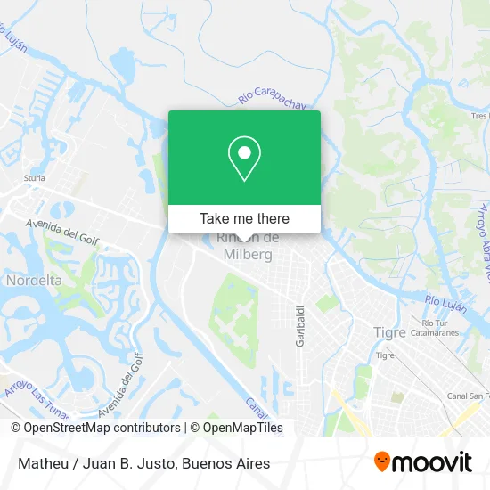 Mapa de Matheu / Juan B. Justo
