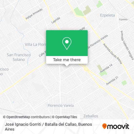 Mapa de José Ignacio Gorriti / Batalla del Callao