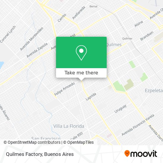 Mapa de Quilmes Factory