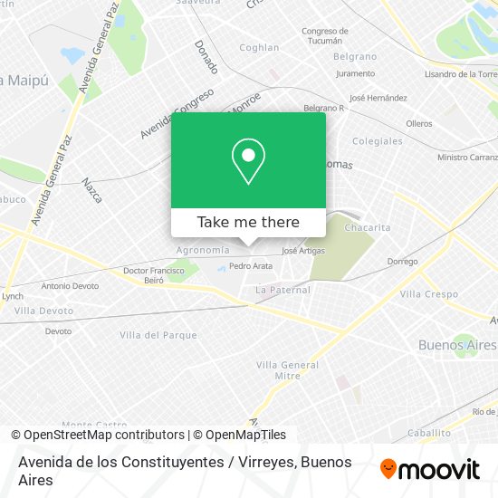 Avenida de los Constituyentes / Virreyes map