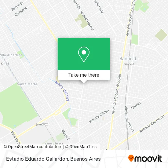 Mapa de Estadio Eduardo Gallardon