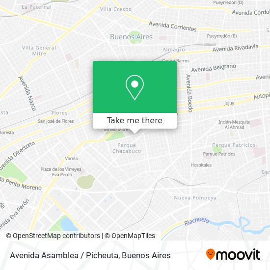 Avenida Asamblea / Picheuta map