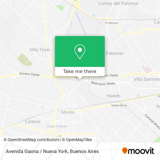 Mapa de Avenida Gaona / Nueva York