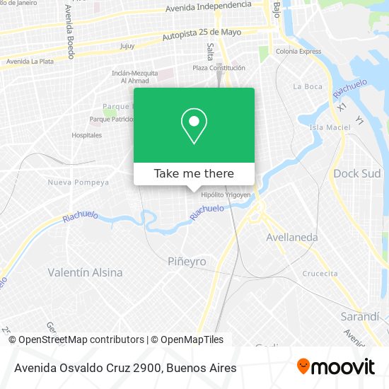 Mapa de Avenida Osvaldo Cruz 2900