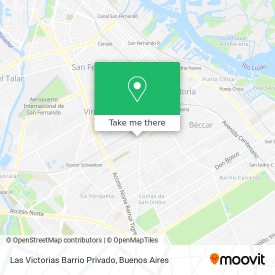 Las Victorias Barrio Privado map