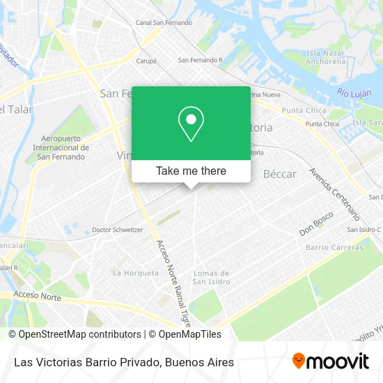 Las Victorias Barrio Privado map