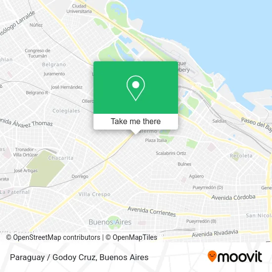 Paraguay / Godoy Cruz map