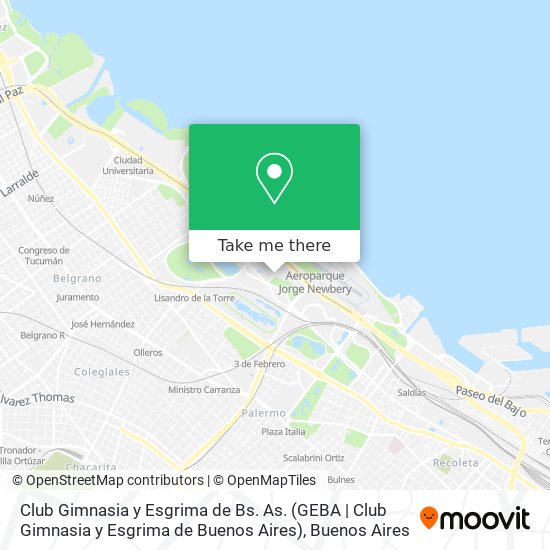 Club Gimnasia y Esgrima de Bs. As. (GEBA | Club Gimnasia y Esgrima de Buenos Aires) map