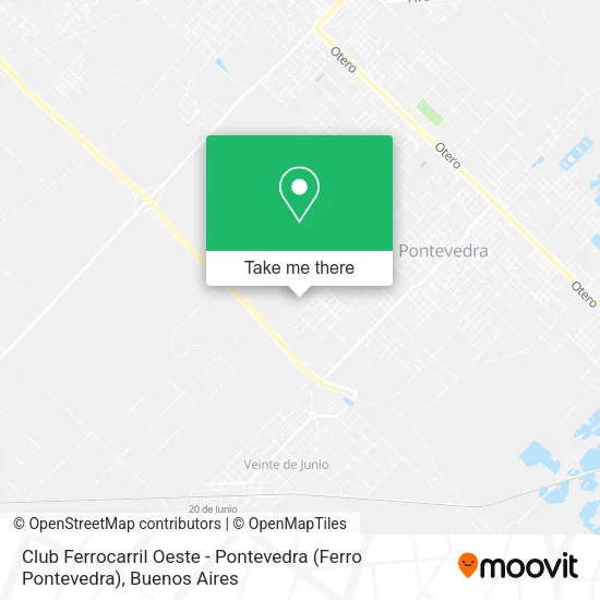 Mapa de Club Ferrocarril Oeste - Pontevedra (Ferro Pontevedra)