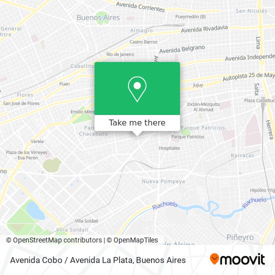 Avenida Cobo / Avenida La Plata map