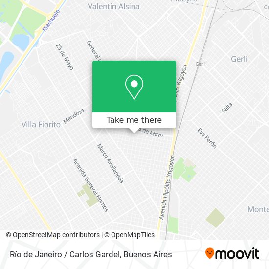 Río de Janeiro / Carlos Gardel map