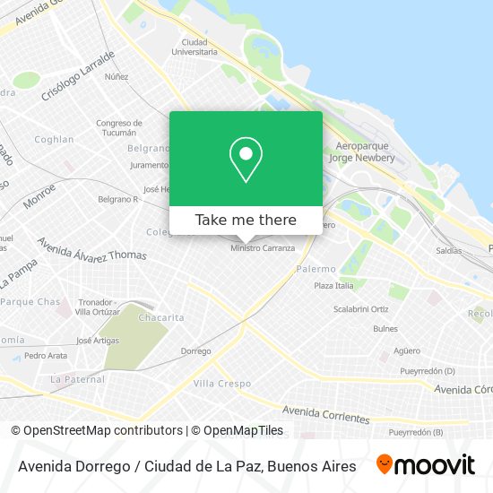 Avenida Dorrego / Ciudad de La Paz map