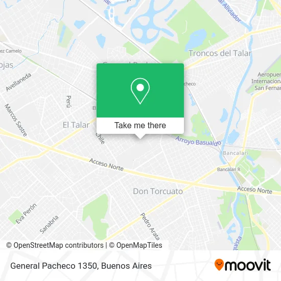 General Pacheco 1350 map