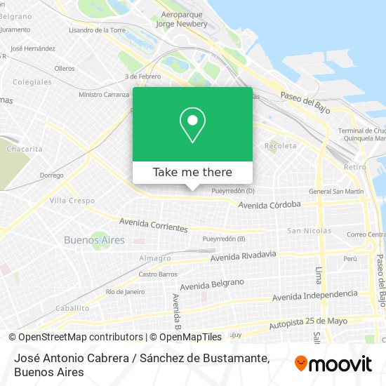 Mapa de José Antonio Cabrera / Sánchez de Bustamante