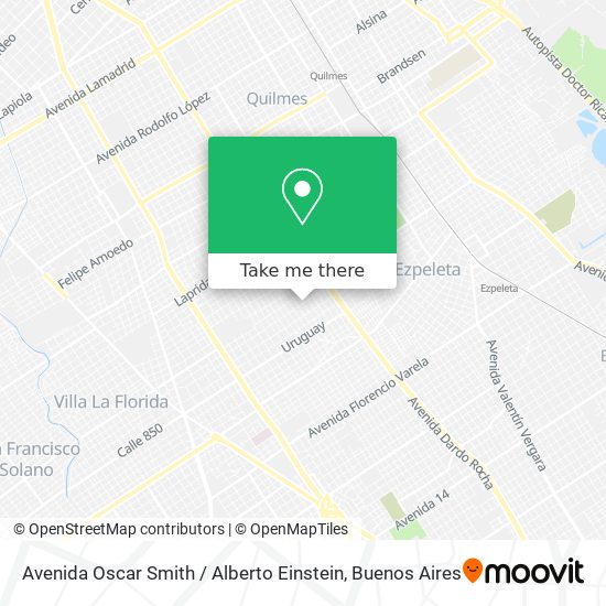 Avenida Oscar Smith / Alberto Einstein map