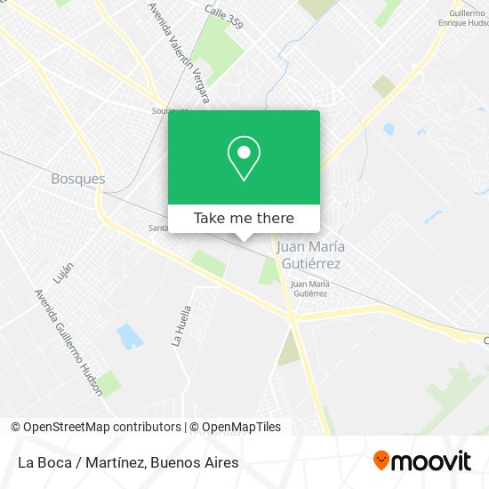 Mapa de La Boca / Martínez