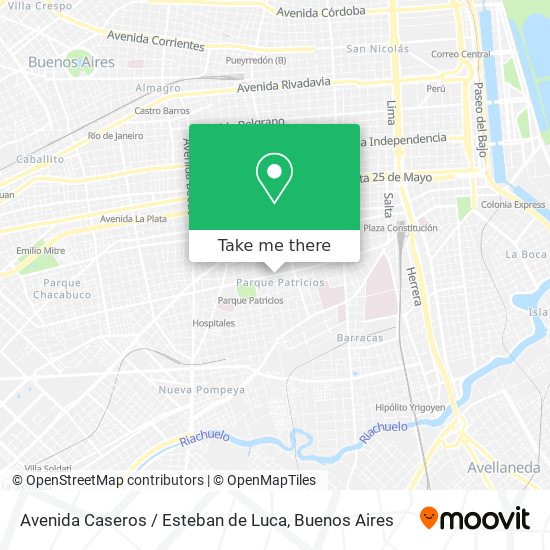 Avenida Caseros / Esteban de Luca map