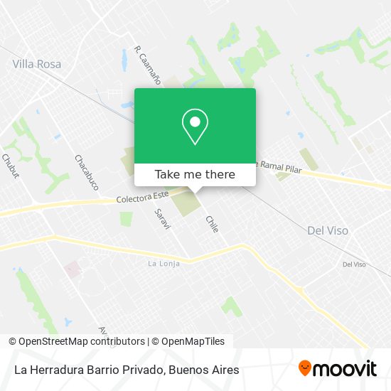 La Herradura Barrio Privado map