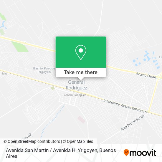 Avenida San Martín / Avenida H. Yrigoyen map