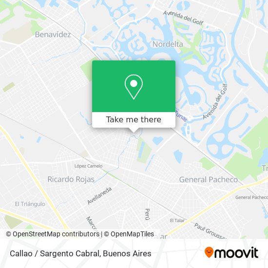 Callao / Sargento Cabral map