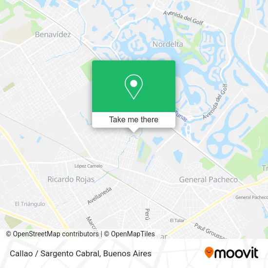 Callao / Sargento Cabral map