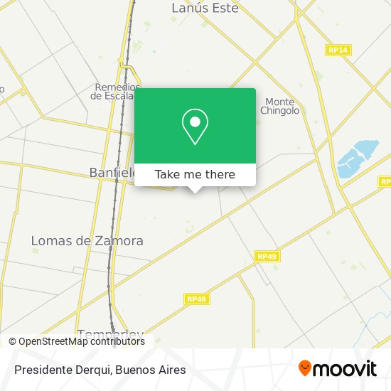 Presidente Derqui map