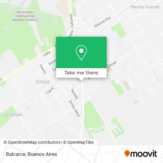 Mapa de Balcarce