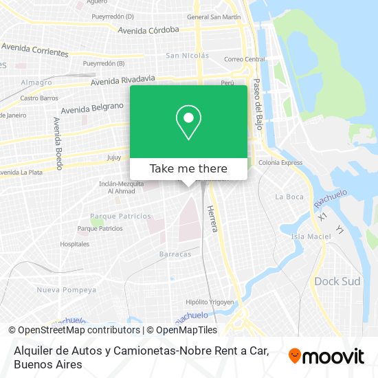 Alquiler de Autos y Camionetas-Nobre Rent a Car map