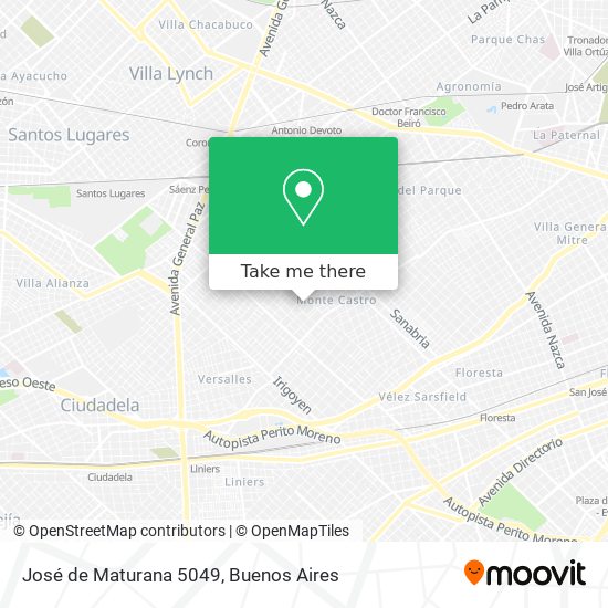 José de Maturana 5049 map