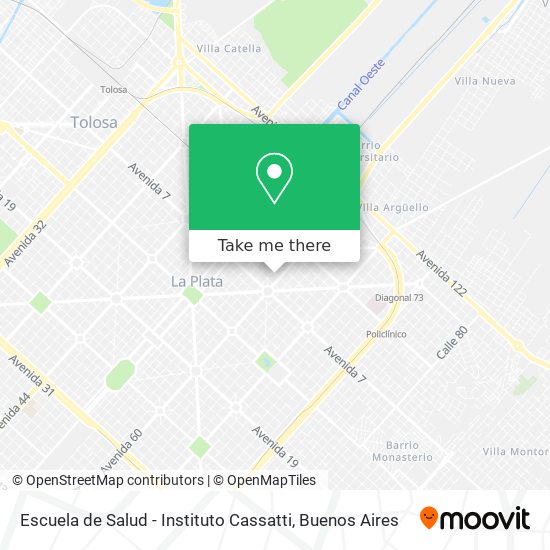 Escuela de Salud - Instituto Cassatti map