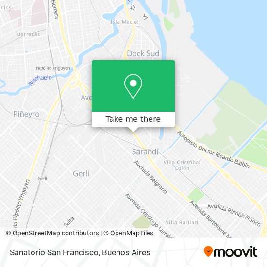 Sanatorio San Francisco map