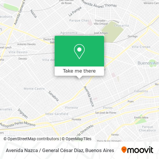 Avenida Nazca / General César Díaz map