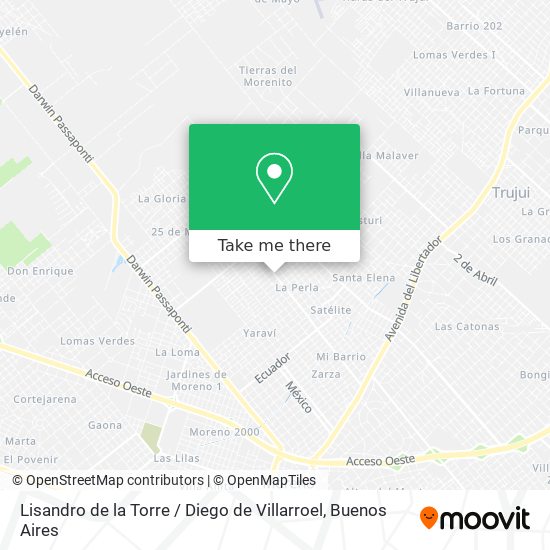 Lisandro de la Torre / Diego de Villarroel map