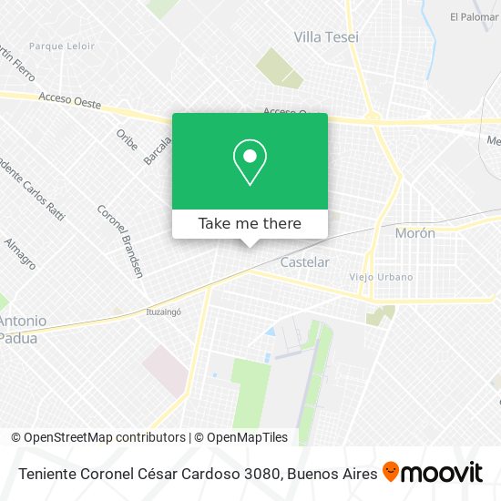 Teniente Coronel César Cardoso 3080 map