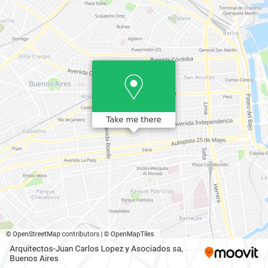 Arquitectos-Juan Carlos Lopez y Asociados sa map