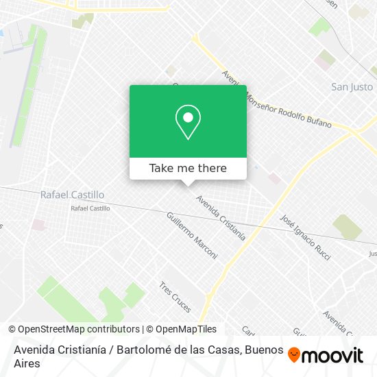 Avenida Cristianía / Bartolomé de las Casas map